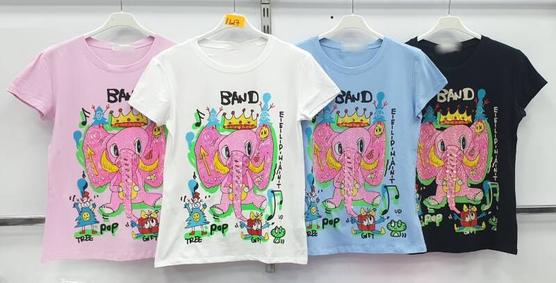 Bluzki damskie Roz M-2XL, Mix Kolor Paczka 12 szt